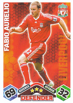 Fabio Aurelio Liverpool 2009/10 Topps Match Attax #186